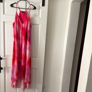 Elegant Red and Pink Women's Dress